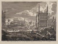 KG 06057
<br/>
Debris d'une partie du grand marché..
<br/>
<em>Orley, Richard van (1663-1732)</em>